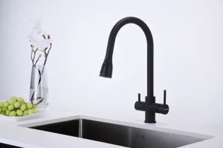 Смеситель для кухни Paulmark Lange La214212-401 антрацит